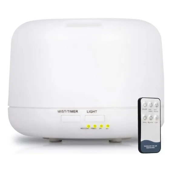 Difusor Umidificador Aromatizador Elétrico Ultrassônico Led Foto 1