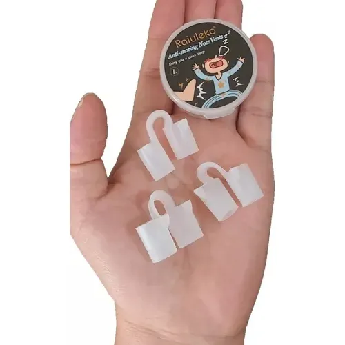 Dilatador Nasal Anti Ronco Silicone Apneia Do Sono C/ 3 Unid Foto 1