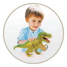 Dinossauro Boneco Tiranossauro Rex Com Som Luz Articulado Foto mini 2