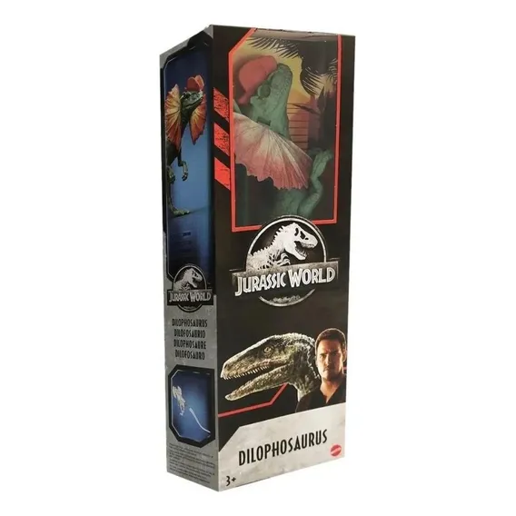 Dinossauro Dilophosaurus 30cm - Jurassic World Rivals Mattel Foto 1