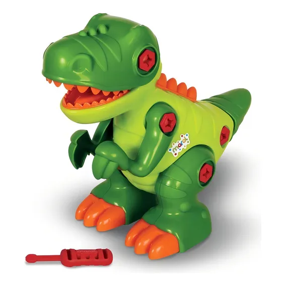 Dinossauro Trex Solapa Desmontável E Com Som E Chave Foto 1