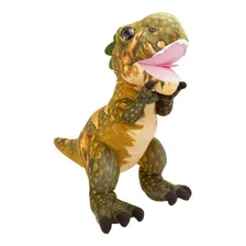 Dinossauro Verde Tiranossauro Rex 40cm - PelĂșcia Foto mini 1