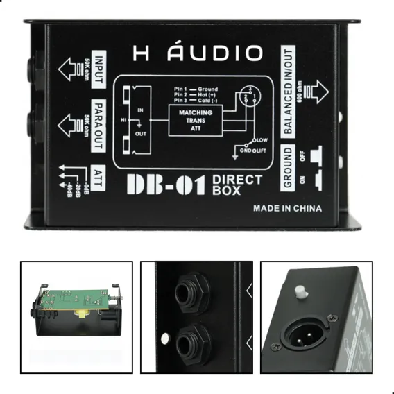 Direct Box H Audio Db-01 Profissional Passivo Foto 1