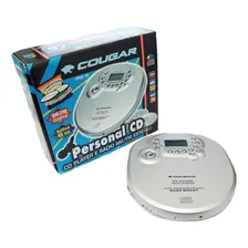 Discman Cd Player Rádio Am Fm Portátil Cougar CPCD-70 Cor Prateado Foto mini 1
