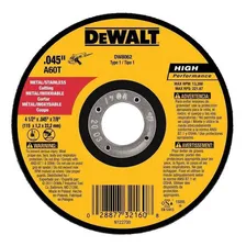 Disco Abrasivo 4 1/2 X 0,045 X 7/8 Dw8062 Ar Dewalt Foto mini 1