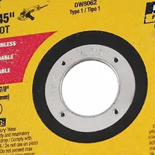 Disco Abrasivo 4 1/2 X 0,045 X 7/8 Dw8062 Ar Dewalt Foto mini 4