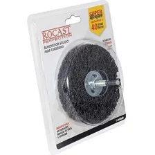 Disco Abrasivo Furadeira Removedor Tinta Limpeza Ferrugem Cor Preto Foto  mini 1