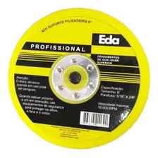 Disco Borracha 6 Pol Suporte Lixa P/ Lixadeira S/ Furos Eda Foto mini 1
