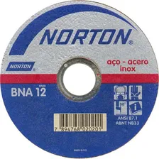 Disco Corte Aço Carb Inox Bna12 115x1,6x22,23mm Norton Foto mini 1