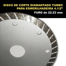 Disco Corte Diamantado Concreto Mármore P/ Esmerilhadeira Foto mini 4