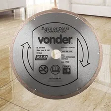 Disco Corte Diamantado ContÃnuo 250mm P/ Porcelanato Vonder Cor Prateado Foto mini 2