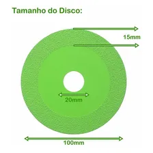 Disco Corte Diamantado Fino 1mm Porcelanato Vidro Espelho Foto mini 2