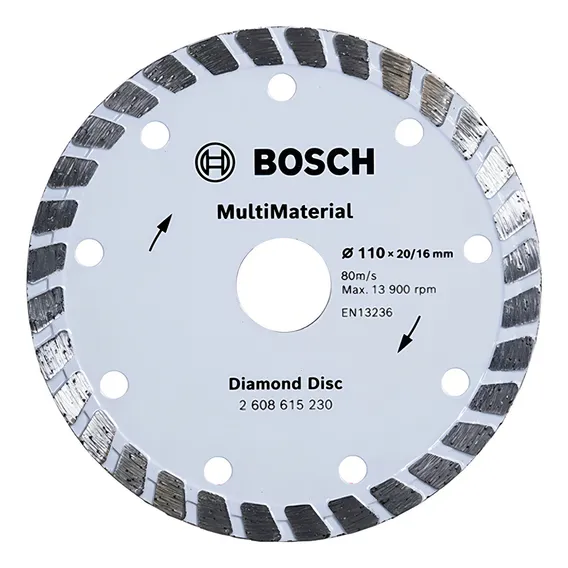 Disco Corte Diamantado Multimaterial 4.3/8 110x20mm Bosch Foto 1