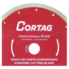 Disco Corte Diamantado Prof Plus 200mm 45° ContÃnuo Cortag Foto mini 2