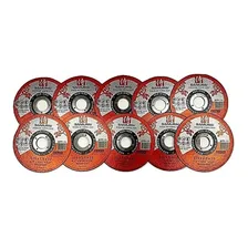 Disco Corte Fino 4.1/2 Aço Inox P/ Esmerilhadeira 100 Peças Cor Vermelho Foto mini 2