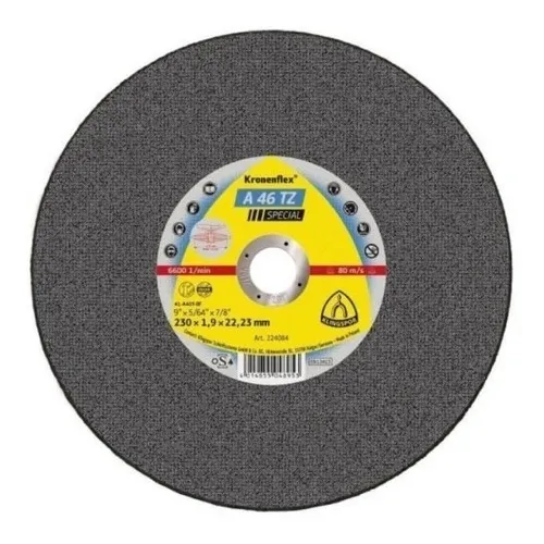 Disco Corte Inox A46tz 9 Polegadas Klingspor 25pç Kronenflex Foto 1