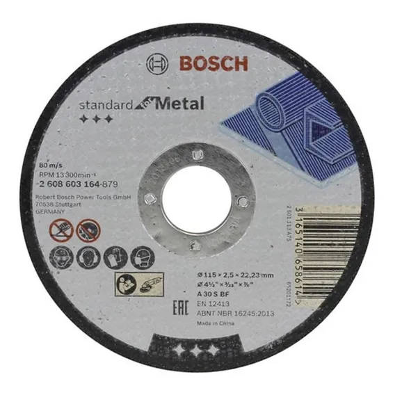 Disco Corte Metal 115x2,5x22,23mm G30 Bosch Foto 1