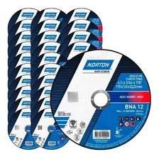 Disco Corte Metal E Inox 115 Bna12 Kit 25 Peças Norton Foto mini 3