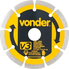 Disco Corte V3 Vonder Segmentado A Seco 110x20mm Concreto Cor Amarelo Foto mini 1