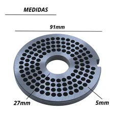 Disco De Aço 5mm Para Moedor De Carne Boca 98 Foto mini 3