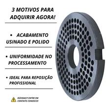 Disco De Aço 5mm Para Moedor De Carne Boca 98 Foto mini 2