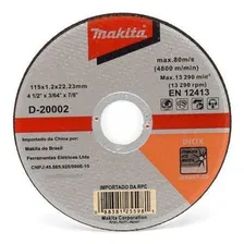Disco De Corte 115 Mm (4.1/2 ) Para Inox - D-20002 - Makita Foto  mini 1