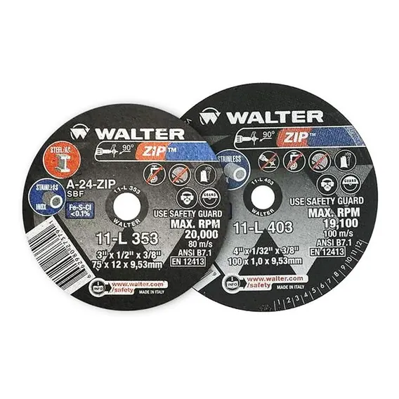 Disco De Corte 3 X 1/16 X 3/8 Zip Cut 11l313 - Walter Foto 1
