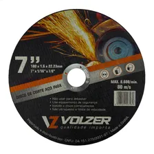 Disco De Corte Fino Ferro 7 Polegadas - 180mm Volzer 50pçs Foto mini 4