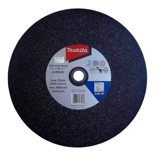 Disco De Corte Para Metal 355x3x25.4 Mm A-89545-5 Makita Cor Preto Foto 1