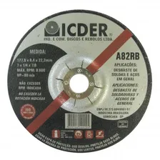 Disco De Desbaste 4.1/2 X 7/8 A82rb - Icder Foto  mini 1