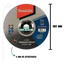 Disco De Desbaste 7 Polegada Para Metal 180mm Esmerilhadeira Foto mini 3