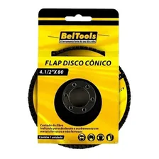 Disco De Desbaste Flap 4.1/2 Grão 80 P/ Lixadeira Kit 16 Pçs Foto mini 4