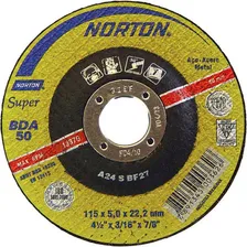 Disco De Desbaste Super 4.1/2x7/8 Bda50 Norton Foto  mini 1