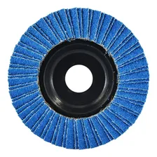 Disco De Lixa Flap 4.1/2 Gr 40 P/ Lixadeira C/ 25 Pçs Tnt Cor Azul Foto mini  2