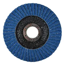 Disco De Lixa Flap 4.1/2 Grão 120 P/ Lixadeira Kit C/10 Pçs Foto mini  3