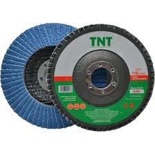 Disco De Lixa Flap 4.1/2 Gr80/60 Zirconio Kit C/60 Pçs Inox Foto mini 1