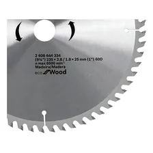 Disco De Serra Circular Eco Bosch 235mm 60 Dentes Cor Prateado Foto mini 3