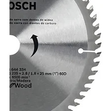 Disco De Serra Circular Eco Bosch 235mm 60 Dentes Cor Prateado Foto mini 4