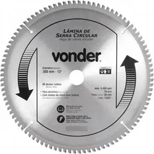 Disco De Serra Para Alumínio 300 X 30 Mm 96 Dentes Vonder Foto mini 4