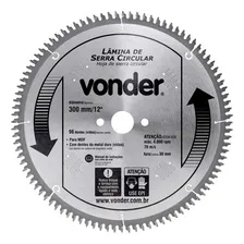 Disco De Serra Para Alumínio 300 X 30 Mm 96 Dentes Vonder Foto  mini 1