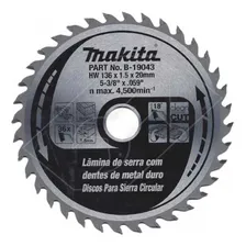 Disco De Serra Para Madeira B-19043 136mm 36 Dentes Makita Foto mini 1