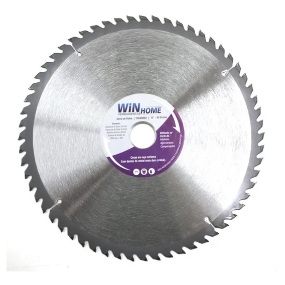 Disco De Serra Videa 305mm 60 Dentes 12 Polegadas Winhome Foto 1