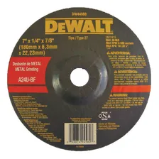 Disco Desbaste Para Metal 7 X 1/4 X 7/8 Dw44580 Dewalt Foto mini 1
