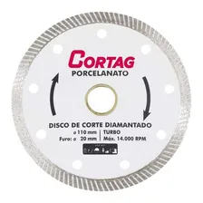Disco Diamantado 110 Turbo Porcelanato [ 60863 ] - Cortag Foto  mini 1