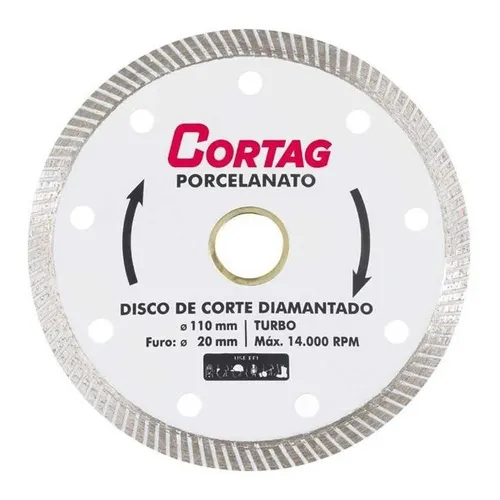 Disco Diamantado 110 Turbo Porcelanato [ 60863 ] - Cortag Foto 1