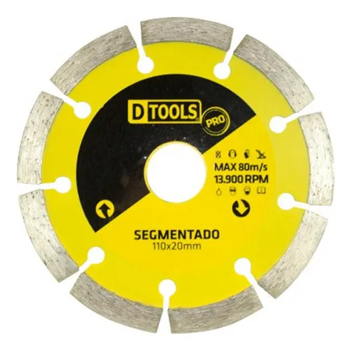 Disco Diamantado 110mm Segmentado Dtools Foto 1