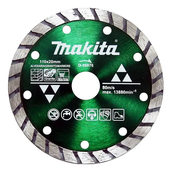 Disco Diamantado 110x20mm Turbo D-56976 Makita Foto 1