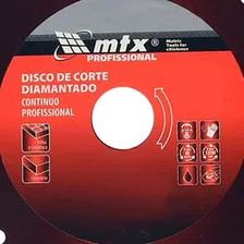 Disco Diamantado 9 Pol 230 X 25,4 Mm Contínuo 731929 Mtx Cor Vermelho Foto mini 4