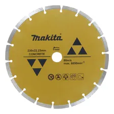 Disco Diamantado 9 Polegadas 230mm Concreto D-44292 Makita Cor Amarelo Foto mini 1