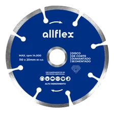 Disco Diamantado Allflex Segmentado 110mmx20mm Foto  mini 1